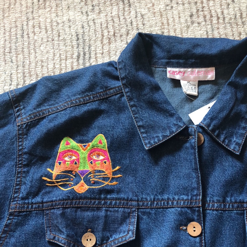 Cat Jean Jacket - Picture 2 of 6